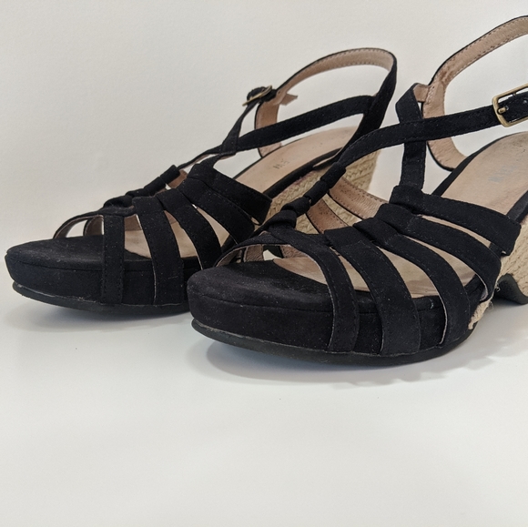 Black Chelsea Crew Hanna wedge Sandle size 9 - Picture 7 of 7